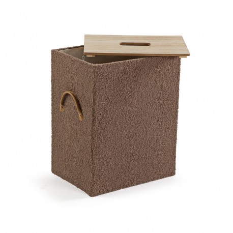 SET DE 2 PANIERS À LINGE MARRON
