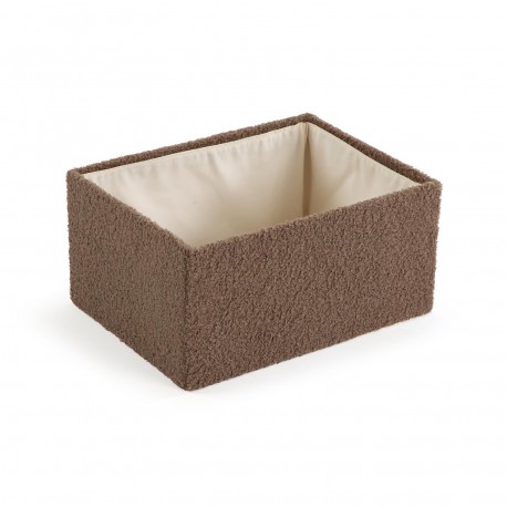 SET DE 2 PANIERS RECTANGULAIRES MARRON