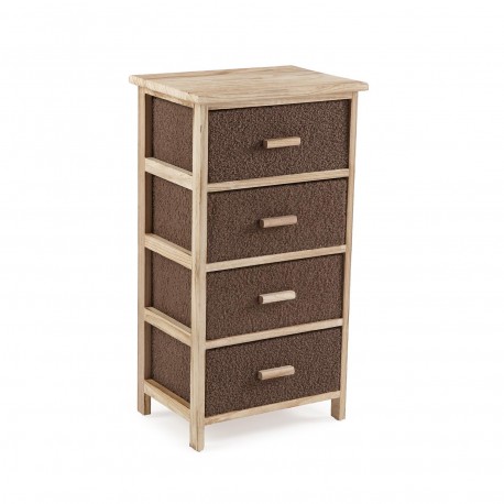 COMMODE 4 TIROIRS MARRON