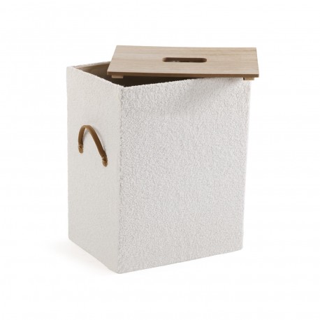 SET DE 2 PANIERS À LINGE BEIGE