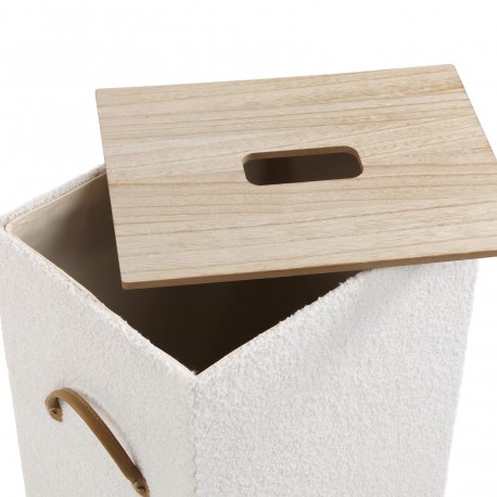 SET DE 2 PANIERS À LINGE BEIGE
