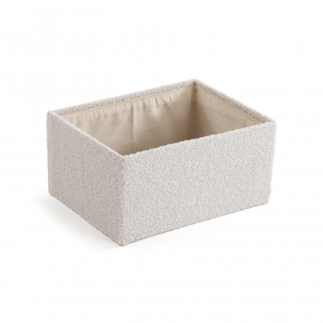 SET DE 2 PANIERS RECTANGULAIRES BEIGE