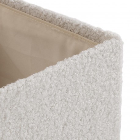 SET DE 2 PANIERS RECTANGULAIRES BEIGE