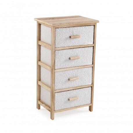 COMMODE 4 TIROIRS BEIGE