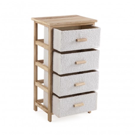 COMMODE 4 TIROIRS BEIGE