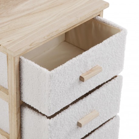 COMMODE 4 TIROIRS BEIGE