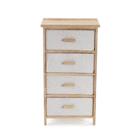 COMMODE 4 TIROIRS BEIGE