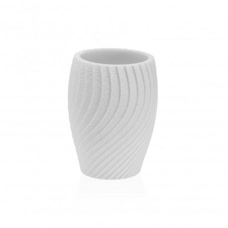 PORTE-BROSSE À DENTS SPIRALE BLANC