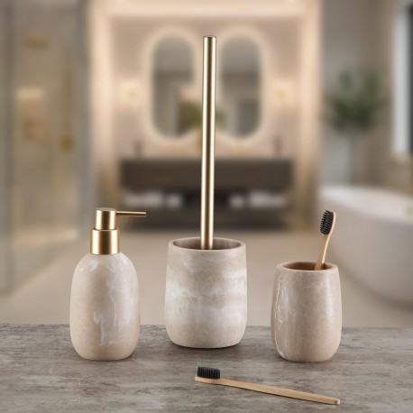 PORTE-BROSSE À DENTS PEBBLA BEIGE