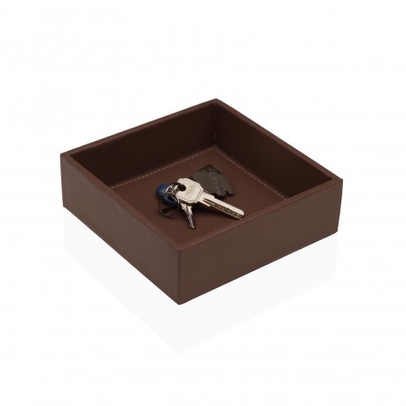 VIDE-POCHES MARRON 16X16