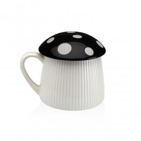 TASSE AVEC COUVERCLE CHAMPIGNON BLANC