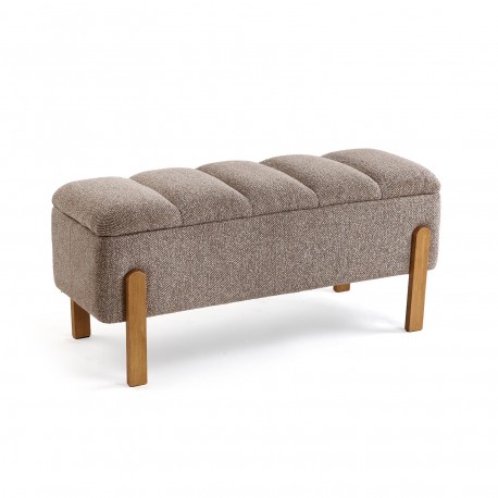 BANC DE LIT TAPISSÉ AVEC RANGEMENT