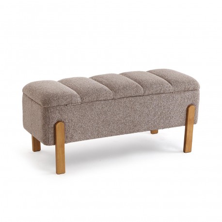 BANC DE LIT TAPISSÉ AVEC RANGEMENT