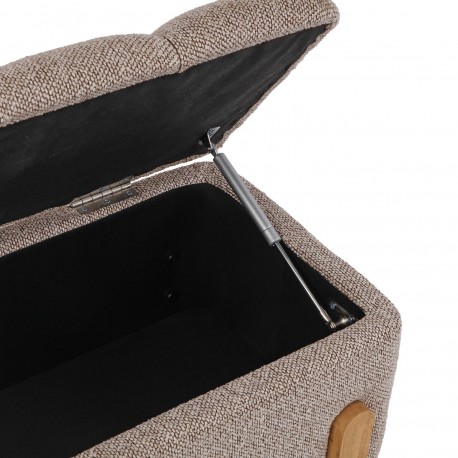 BANC DE LIT TAPISSÉ AVEC RANGEMENT