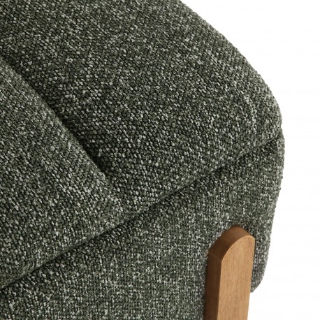 BANC DE LIT TAPISSÉ AVEC RANGEMENT VERT