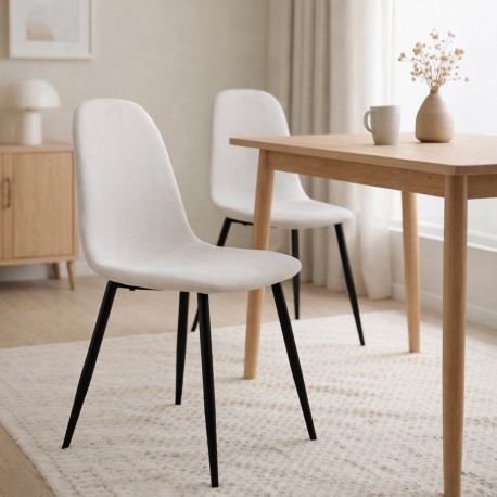CHAISE DE SALLE À MANGER NORA BEIGE