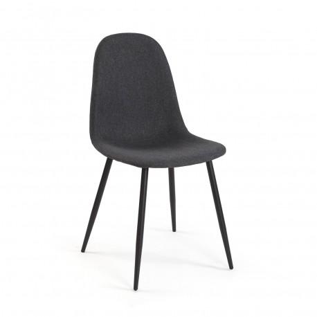 CHAISE DE SALLE À MANGER NORA GRIS FONCÉ