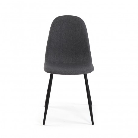CHAISE DE SALLE À MANGER NORA GRIS FONCÉ