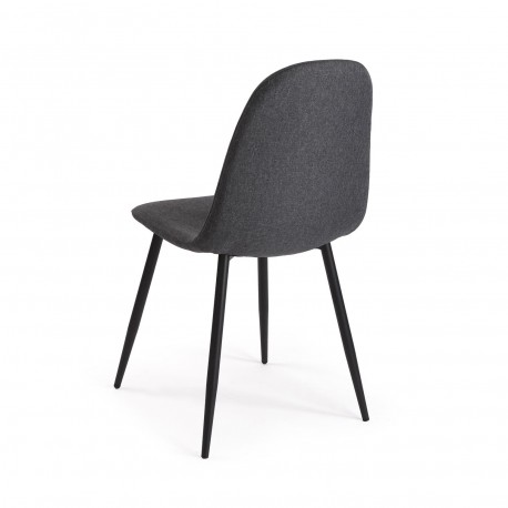 CHAISE DE SALLE À MANGER NORA GRIS FONCÉ
