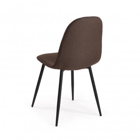 CHAISE DE SALLE À MANGER NORA MARRON