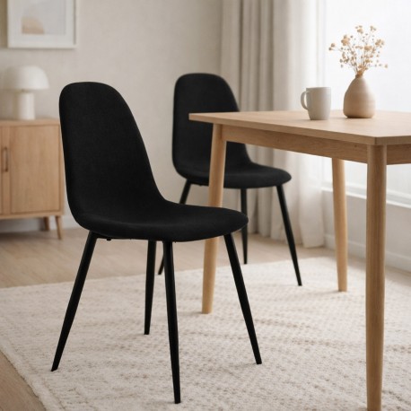 CHAISE DE SALLE À MANGER NORA NOIR