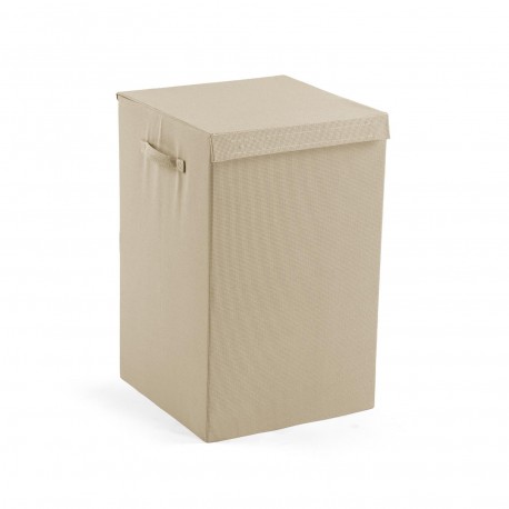 PANIER LINGE RECTANGULAIRE PLIABLE CRÈME