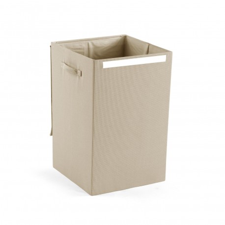 PANIER LINGE RECTANGULAIRE PLIABLE CRÈME