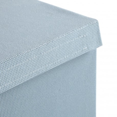 PANIER LINGE RECTANGULAIRE PLIABLE BLEU