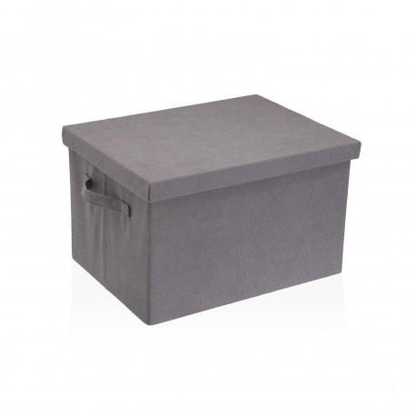 PANIER RECTANGULAIRE COUVERCLE GRIS CLAIR