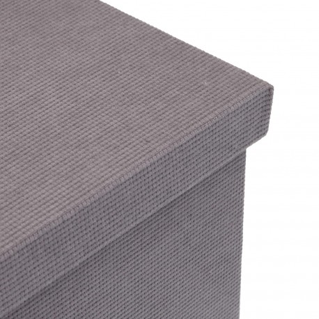 PANIER RECTANGULAIRE COUVERCLE GRIS CLAIR
