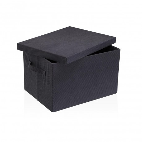 PANIER RECTANGULAIRE COUVERCLE GRIS FONCÉ
