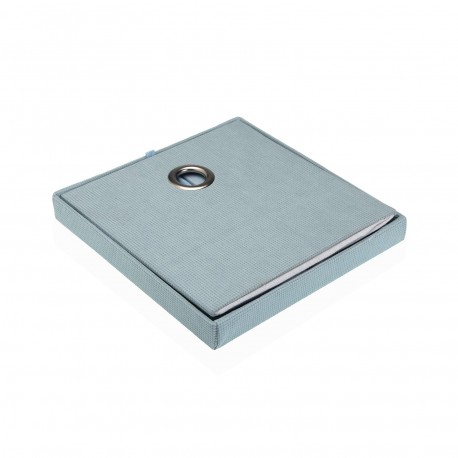 PANIER CARRÉ AVEC COUVERCLE PLIABLE BLEU