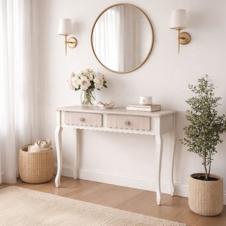 CONSOLE 2 TIROIRS AMÉLIE 108 CM