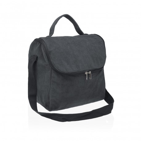SAC ISOTHERME COZY EN VELOURS GRIS