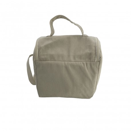 SAC ISOTHERME COZY EN VELOURS BEIGE