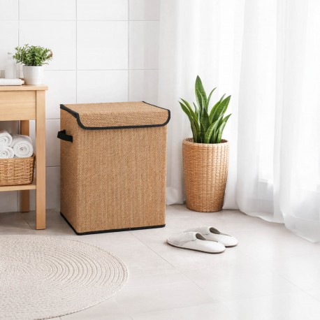 PANIER LINGE PLIABLE BORDURE NOIRE
