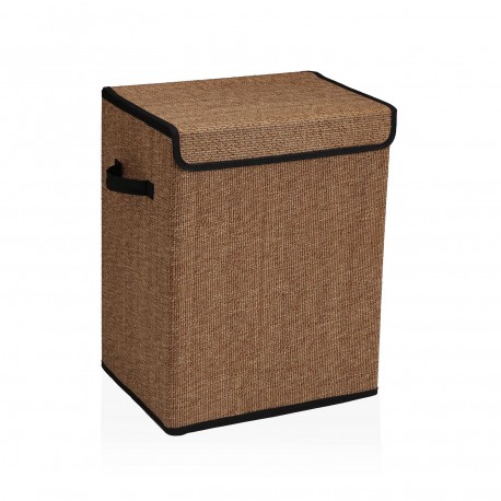 PANIER LINGE PLIABLE BORDURE NOIRE