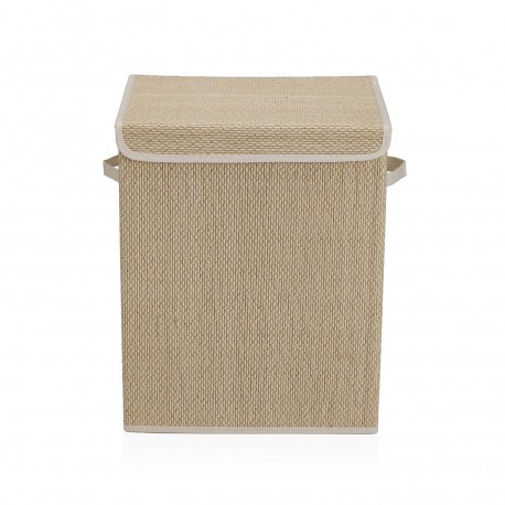 PANIER LINGE PLIABLE BORDURE BLANCHE