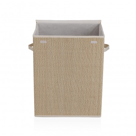 PANIER LINGE PLIABLE BORDURE BLANCHE