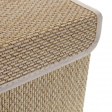 PANIER LINGE PLIABLE BORDURE BLANCHE