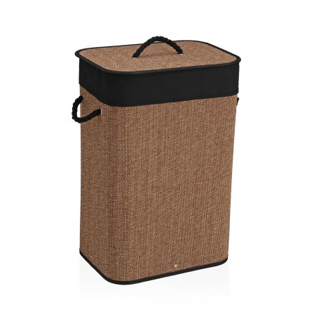 PANIER LINGE PLIABLE BORDURE NOIRE