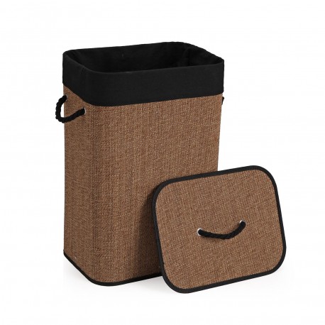 PANIER LINGE PLIABLE BORDURE NOIRE