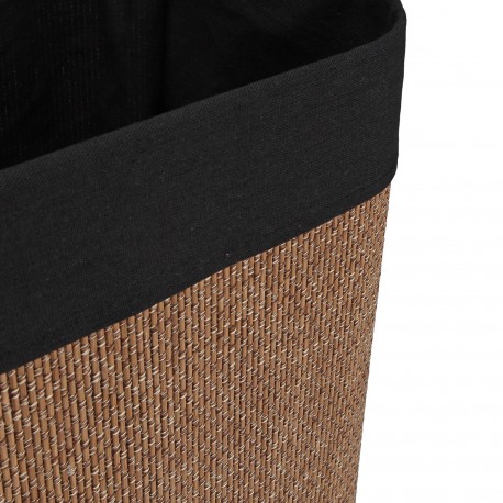 PANIER LINGE PLIABLE BORDURE NOIRE