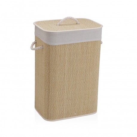 PANIER LINGE PLIABLE BORDURE BLANCHE