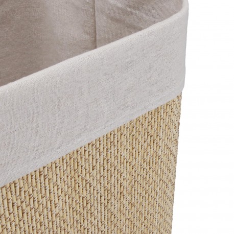 PANIER LINGE PLIABLE BORDURE BLANCHE