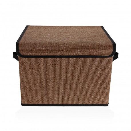 PANIER RECTANGULAIRE AVEC COUVERCLE NOIR
