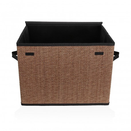 PANIER RECTANGULAIRE AVEC COUVERCLE NOIR
