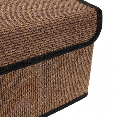 PANIER RECTANGULAIRE AVEC COUVERCLE NOIR