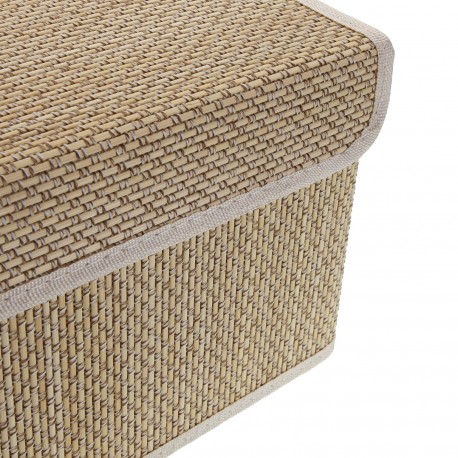 PANIER RECTANGULAIRE AVEC COUVERCLE BLANC
