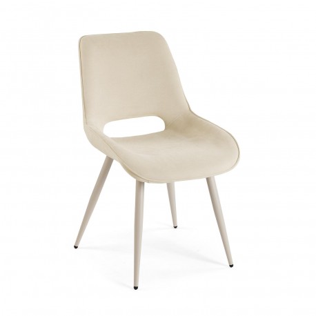 CHAISE TAPISSÉE NILO BLANCHE